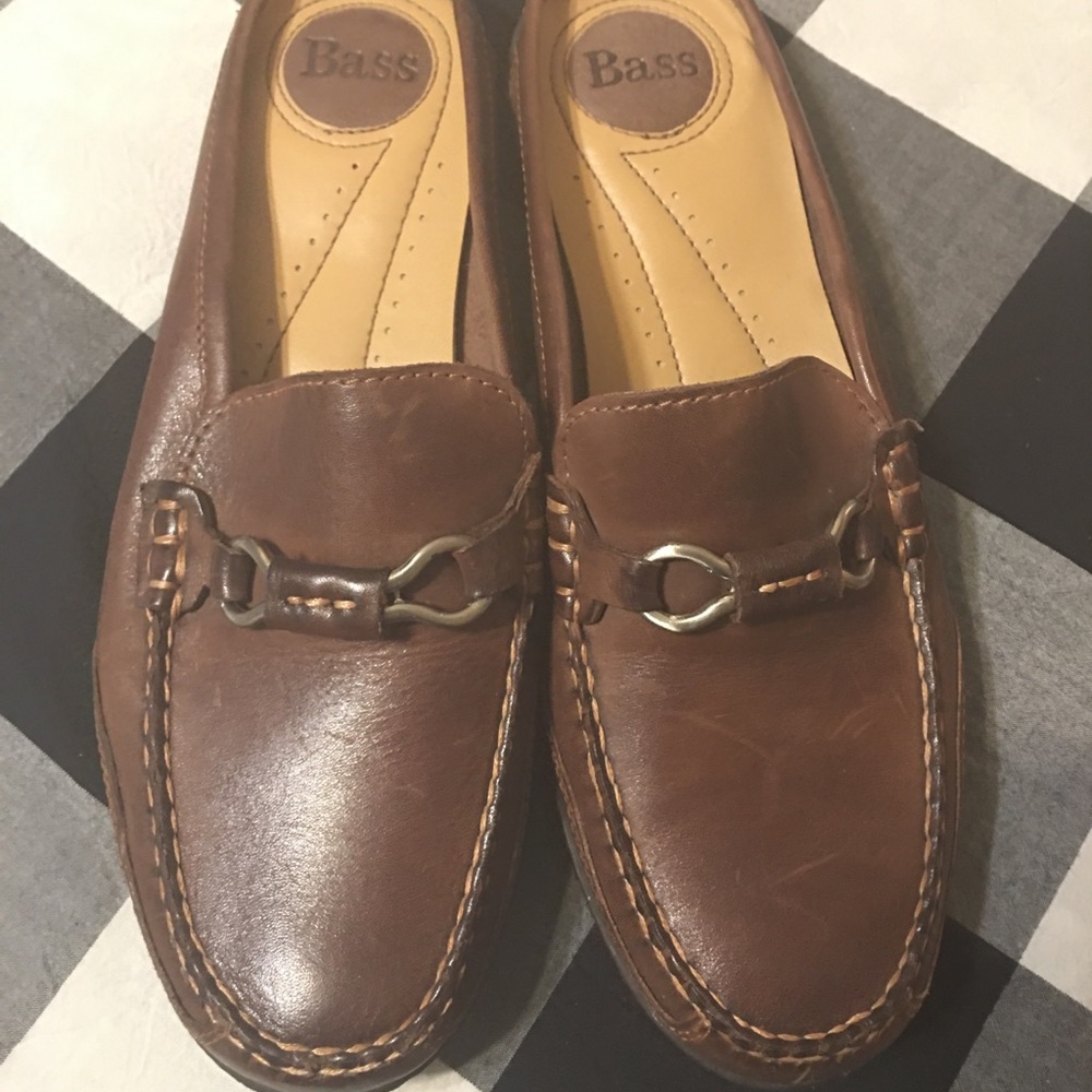 Bass Leather Trolley Loafer 7 M